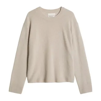 Marc O'Polo Truien & Vesten, Dames, Beige, XS, Wol, Truien LSL Ronde Hals Split