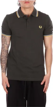 Fred Perry Tops, Heren, Groen, L, Fred Perry T-shirts en Poloshirts