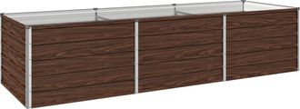 vidaXL Cama De Jard&iacute;n Elevada Negro 240 X 80 X 55 Cm Vidaxl