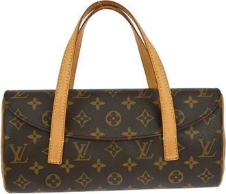 Louis Vuitton Pre-owned Handbags, female, Brown, Size: ONE SIZE Pre-owned Monogram Canvas Cylinder Handbag