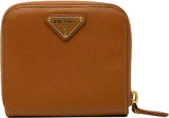 Prada Pre-owned Prada Saffiano Zip Around Compact Wallet Ladies CN36KURZB9M6R5WS
