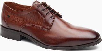 base Mens Base London Dome Lace Up Leather Mens Burnt Tan Lace-Up Shoes - Brown - Size: 11