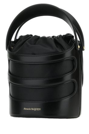 Alexander McQueen Black Lb Vitello Borse A Secchiello Bag