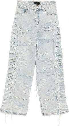 Who Decides War by Ev Bravado Jeans svasati effetto vissuto - Blu