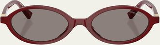 Miu Miu 50MM Oval Sunglasses