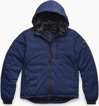Canada Goose Mens LODGE HOODED JACKET BLACK DISC - Navy - Size: 38/Regular
