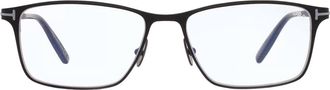Tom Ford Blue Light Block Rectangular Titanium Mens Eyeglasses FT5935-B 009 54