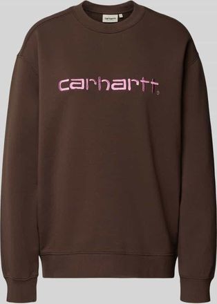 Carhartt Work in Progress Oversized Sweatshirt mit Label-Stitching in Hazel, Größe XS