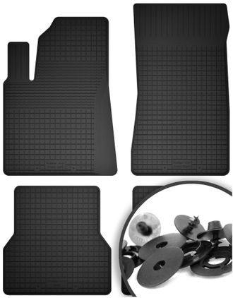 OEM Alfombrillas De Goma + Topes Para: Ssangyong Rexton Iii Suv (2013-)