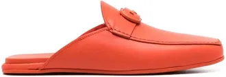 Ferragamo Logo Buckle Backless Slippers
