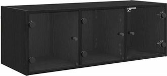 vidaXL Wall Cabinet Black Oak 102 x 37 x 35 cm Engineered Wood vidaXL