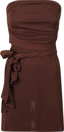 New Arrivals Kleedjes, Dames, Bruin, XS, Paarse Top - Nieuwste Collectie