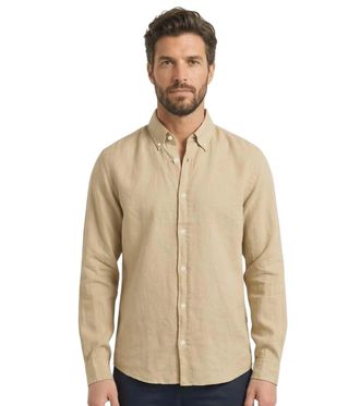 HUGO BOSS Beige Regular Logo Shirt