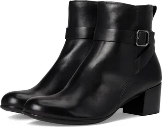 Ecco Dress Classic 35 mm Buckle Ankle Boot Womens Boots Black : EU 41 (US Womens 10-10.5) M, Leather