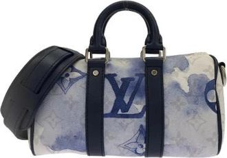 Louis Vuitton Pre-owned Watercolor Monogram Boston Bag - unisex - Vintage Handtas - Blauw - ONE Size - Vintage