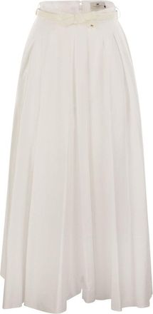 Elisabetta Franchi Flowing Satin Skirt