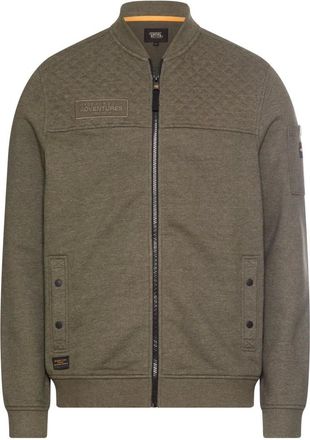 Camel Active Sweat Bomberjack - Heren - Sweatshirts & Hoodies - Groen - Maat: 4XL Katoen
