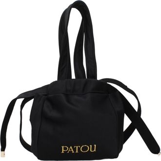 Patou Black Fabric Womens Handbag