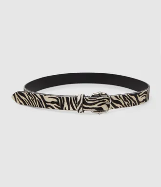 Isabel Marant Ceinture Depson Zebra Palladium, D&eacute;fil&eacute;