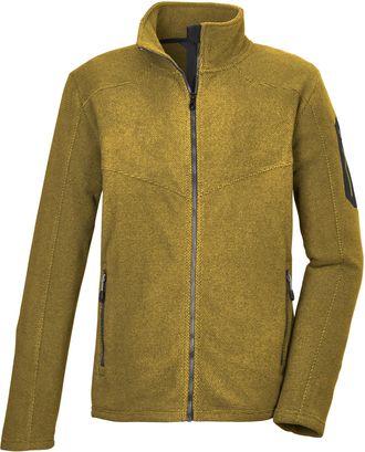 Killtec Killtec Mens Kow 90 Mn Kntflc Jckt Microfleece Fleece Jacket with Stand-up Collar, Pale Olive, L