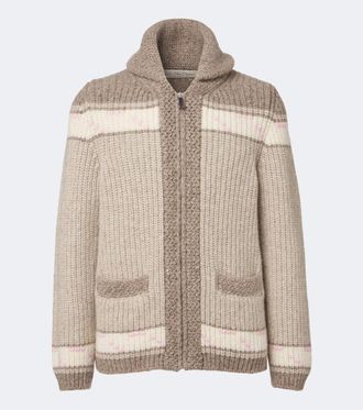 God's True Cashmere Dudley cashmere cardigan with amethyst