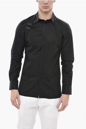 Givenchy Camicia in Popeline di Cotone con Dettaglio Lock taglia 37