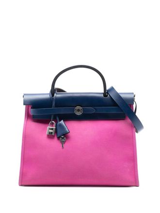 Herm&egrave;s 2018 Toile Herbag Zip 31 tas - Roze