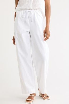 Vince Tie Front Pull-On Pants in Optic White at Nordstrom Rack, Size X-Large