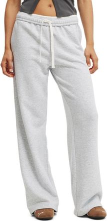Cotton On Womens Wide Leg Sweatpant in Soft Grey Marle at Nordstrom, Size Xxx-Small