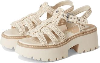 Dolce Vita Latice Womens Sandals Oatmeal Knit : 7.5 M, Rubber