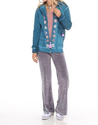 Skemo Velour Pants In Camel