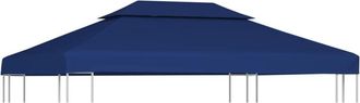 vidaXL Toldo De Cenador 2 Niveles 310 G/m&sup2; 4x3 M Azul Vidaxl Azul