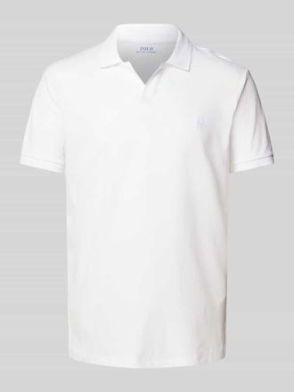 Polo Ralph Lauren Regular Fit Poloshirt mit Label-Stitching Modell JOHNNY in Weiss, Gr&ouml;&szlig;e S