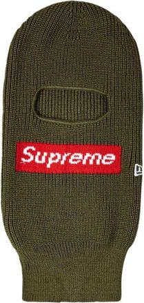 SUPREME x New Era Box Logo knitted balaclava - unisex - Acrylic - One Size - Green