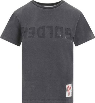 Golden Goose Anthracite Cotton T-Shirt