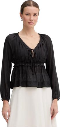 Gaud&igrave; Dames, Blouses & Shirts, Zwart, Maat: XS Viscose