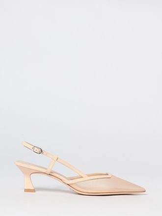 Stuart Weitzman D&eacute;collet&eacute; slingback in nylon a rete con tacco medio