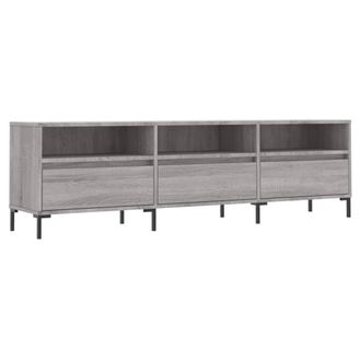Berkfield Home TV Cabinet Grey Sonoma 150x30x44.5 cm Engineered Wood