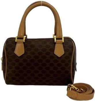 Celine Pre-owned Leren 2way Mini Handtas - Dames - Vintage Handtas - Bruin - ONE Size - Leer - Vintage