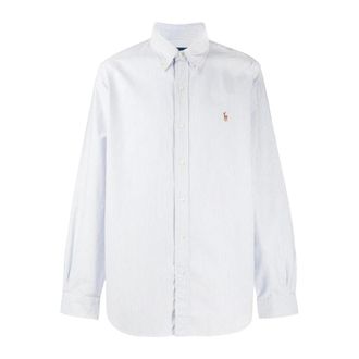 Polo Ralph Lauren Heren, Overhemden, Blauw, Maat: 2XL Katoen