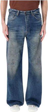 Acne Studios 2021F Jeans - Heren - Loose Fit Jeans - Blauw - W36 - Katoen - Jeans