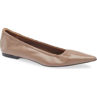 ATP Atelier Aprica Pointed Toe Flat in Tahini at Nordstrom, Size 10Us