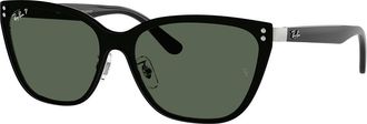 Ray-Ban RB3798D Asian Fit Polarized 003/9A Mens Sunglasses Silver Size 45