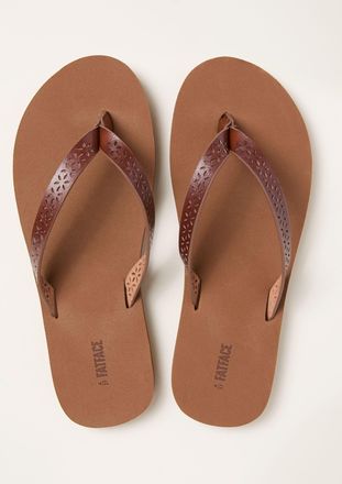 Fat Face FatFace Emmy Tan Brown Flip Flop