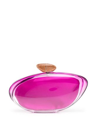 Benedetta Bruzziches Ariel clutch met gesp - Paars