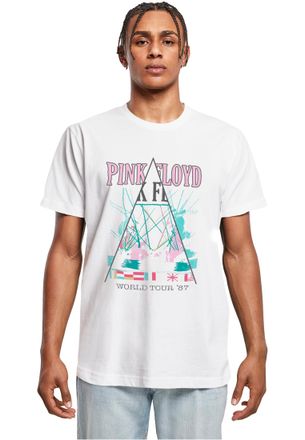 Merchcode Merchcode Mens Mc987-pink Floyd World Tour 87 Tee T-Shirt, White, XL