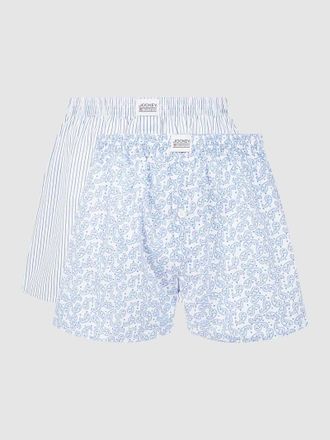 Jockey Boxershorts aus Baumwolle im 2er-Pack in Weiss, Größe S
