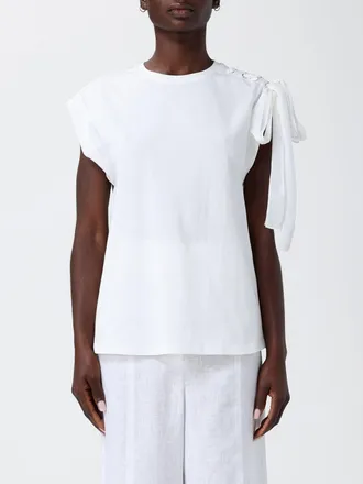 Twinset Cotton T-shirts with Straps