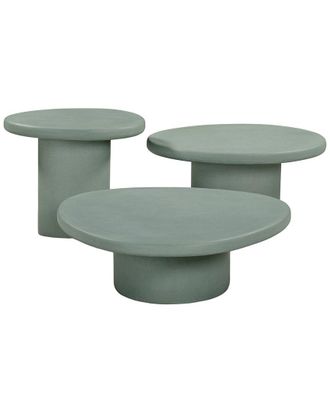 TOV Furniture Tov Furniture Jade Concrete Indoor/Outdoor Nesting Table Set