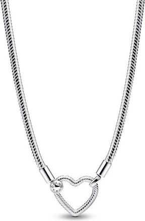 Pandora Heart Closure Snake Chain Necklace
